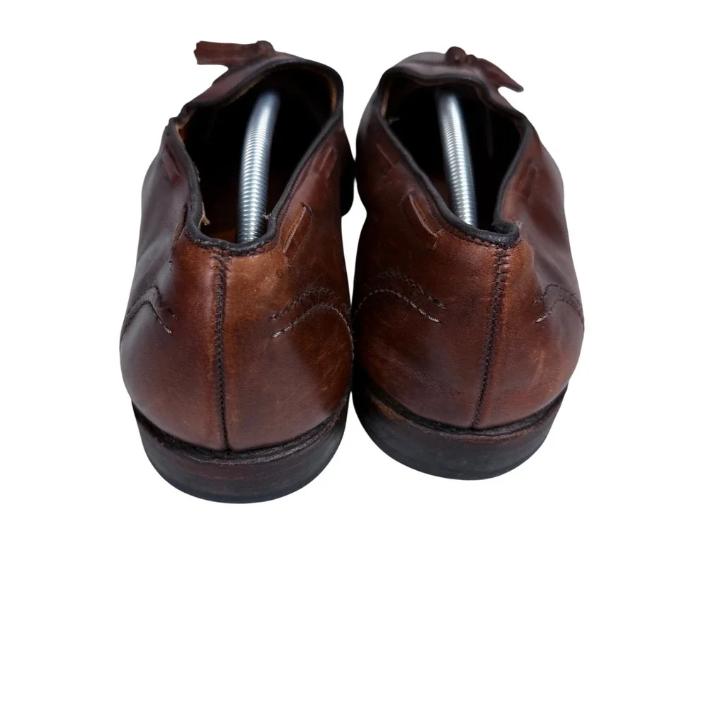 Allen Edmonds Acheson Tassel Loafers Mens 9.5 Brown Leather Dress Shoes Slip On